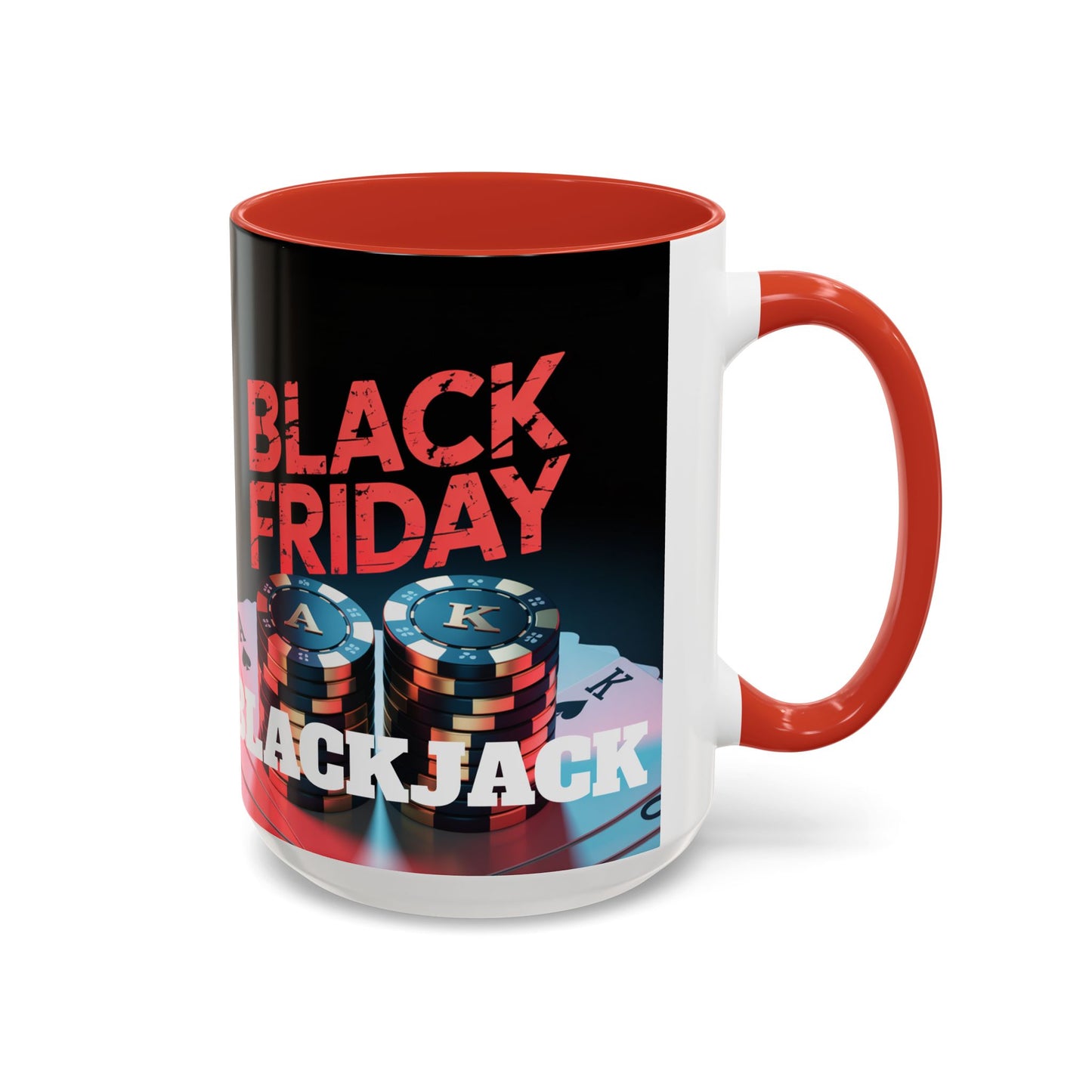 Black Friday Blackjack Coffee Mug, Perfect Gift for Gamblers, Poker Enthusiasts, Casino Lovers, Unique Home Decor, Fun Kitchenware