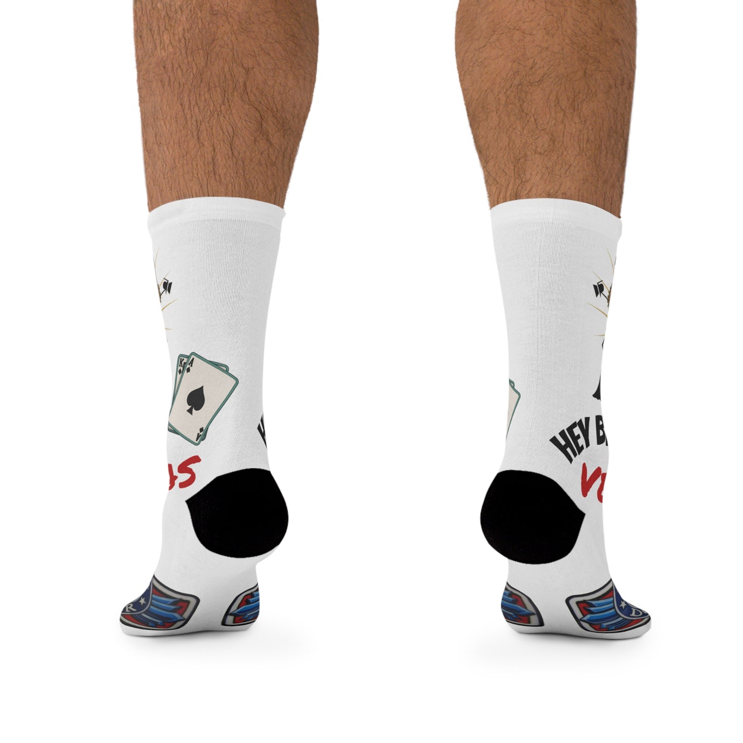 Socks Kris & Ginger — 'Hey Babe Vegas' Recycled Poly Crew Socks