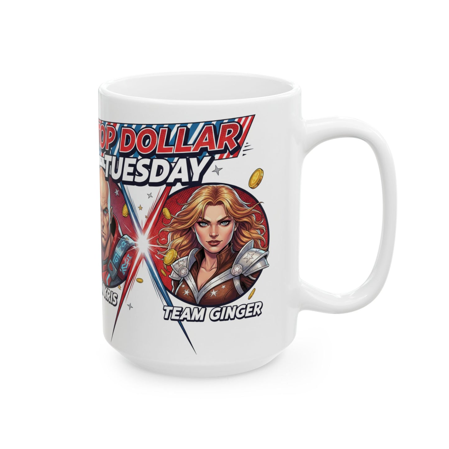 Mug Top Dollar Tuesday — Team Kris Gamer Character Coffee Cup (11oz & 15oz)
