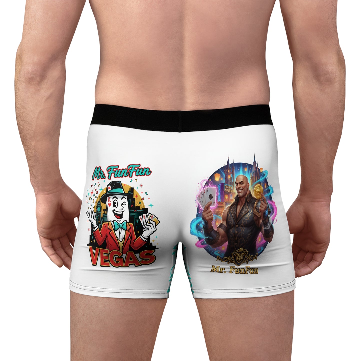 Mr. FunFun Boxer Briefs — Novelty Casino Logo Men’s Underwear