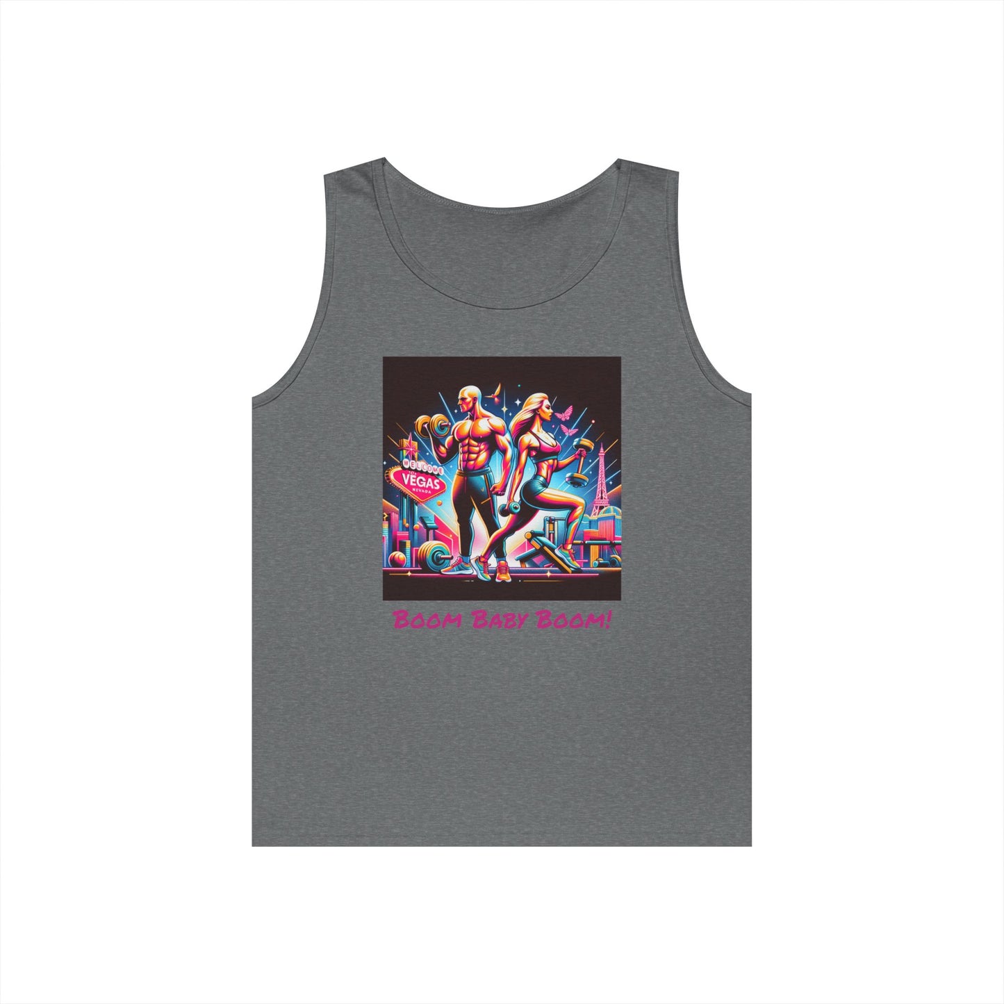 Retro Vegas Graphic Unisex Heavy Cotton Tank Top