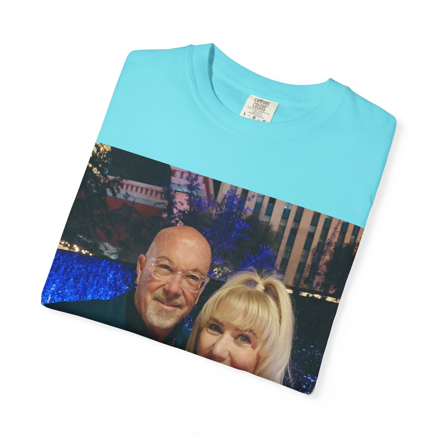 Kris & Ginger Vegas T-Shirt - Backside Pink Flamingo