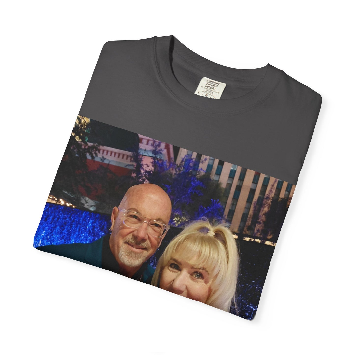 Kris & Ginger Vegas T-Shirt - Backside Pink Flamingo