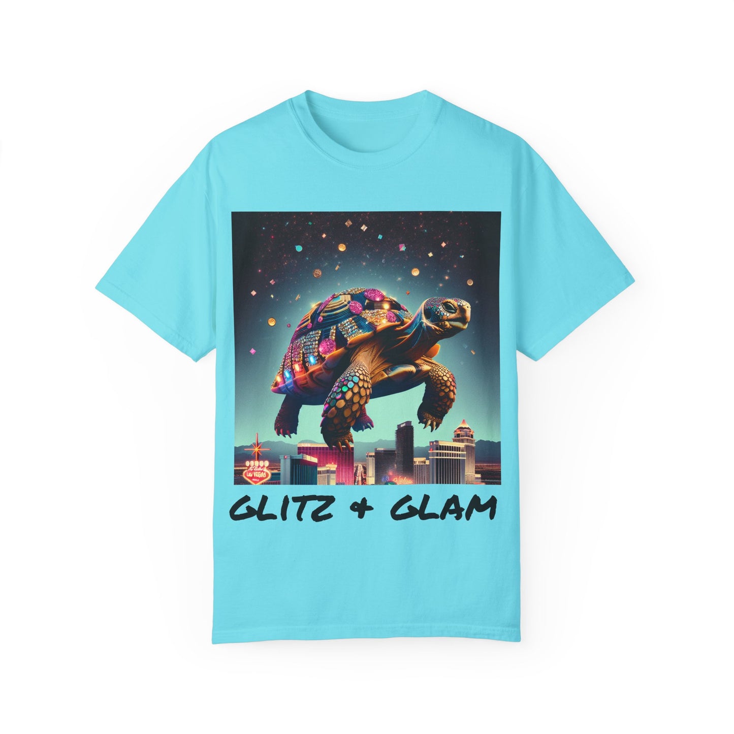 Unisex Garment-Dyed T-Shirt - Vegas Baby & Hey Babe Design