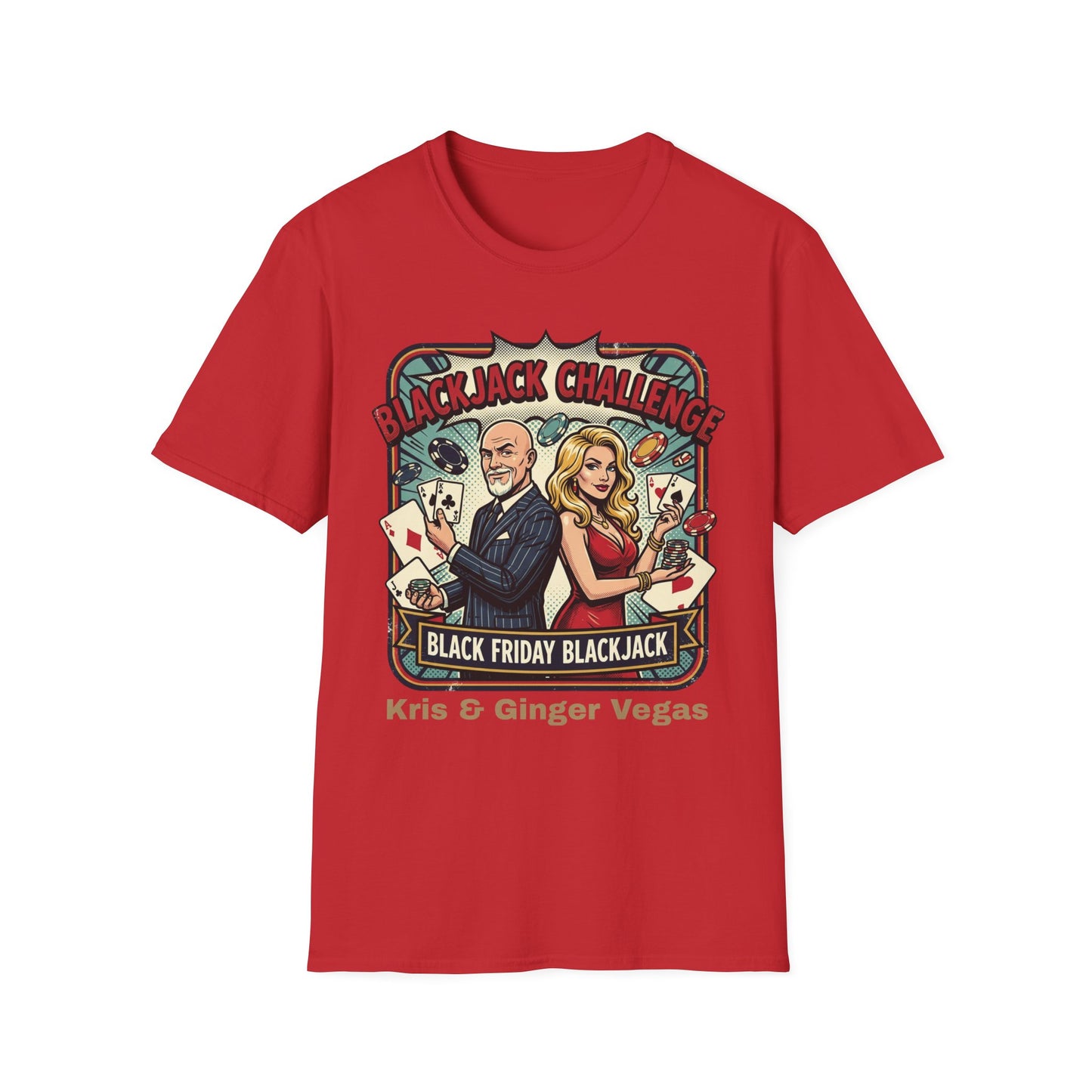 T-Shirt Black Friday Blackjack Challenge  — "Kris & Ginger"