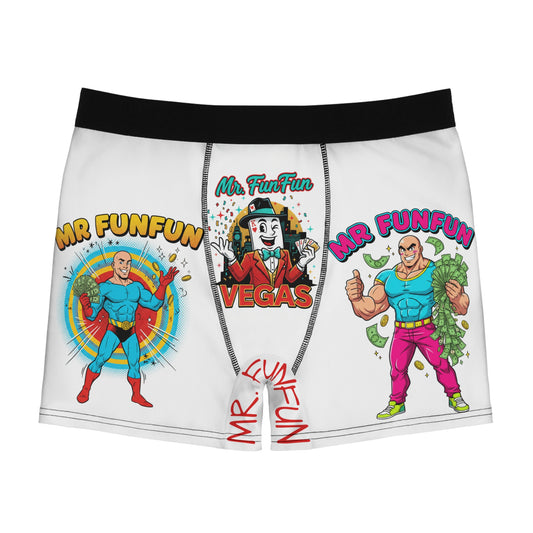 Mr. FunFun Boxer Briefs — Novelty Casino Logo Men’s Underwear