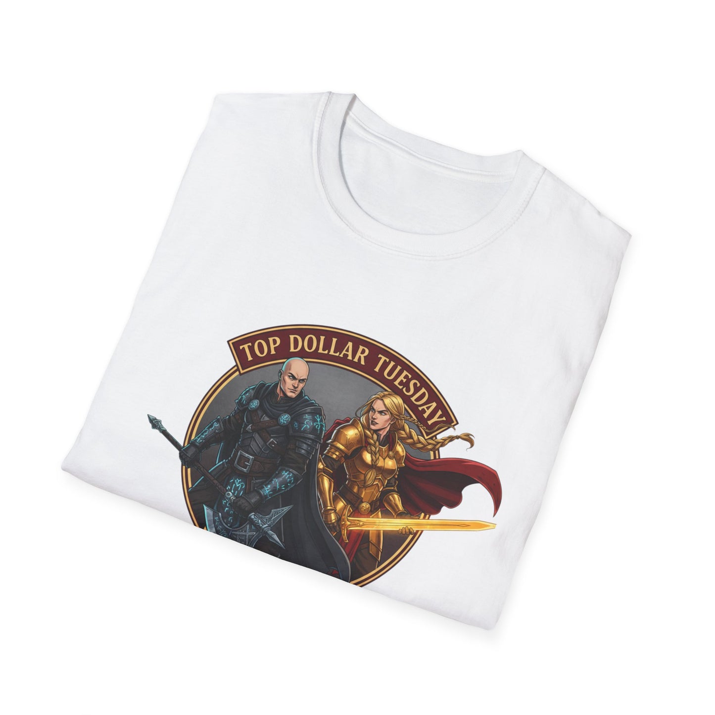 Top Dollar Tuesday RPG T-Shirt — Team Akiro & Team Gorgug Fantasy Character Tee