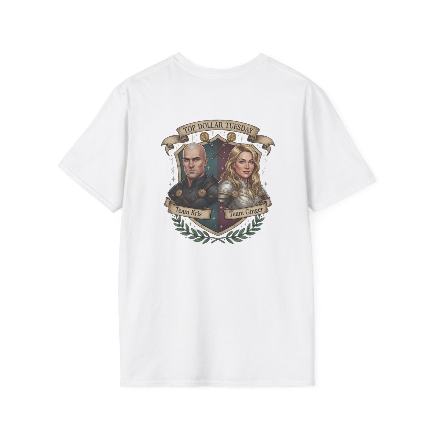 Top Dollar Tuesday RPG T-Shirt — Team Akiro & Team Gorgug Fantasy Character Tee
