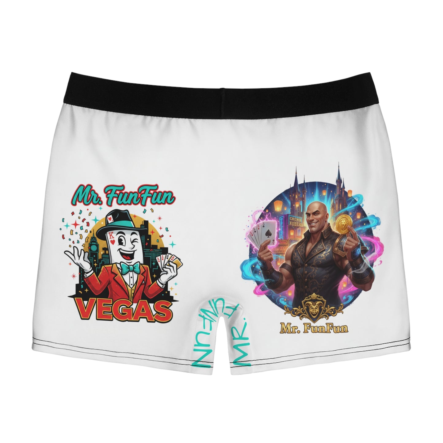 Mr. FunFun Boxer Briefs — Novelty Casino Logo Men’s Underwear
