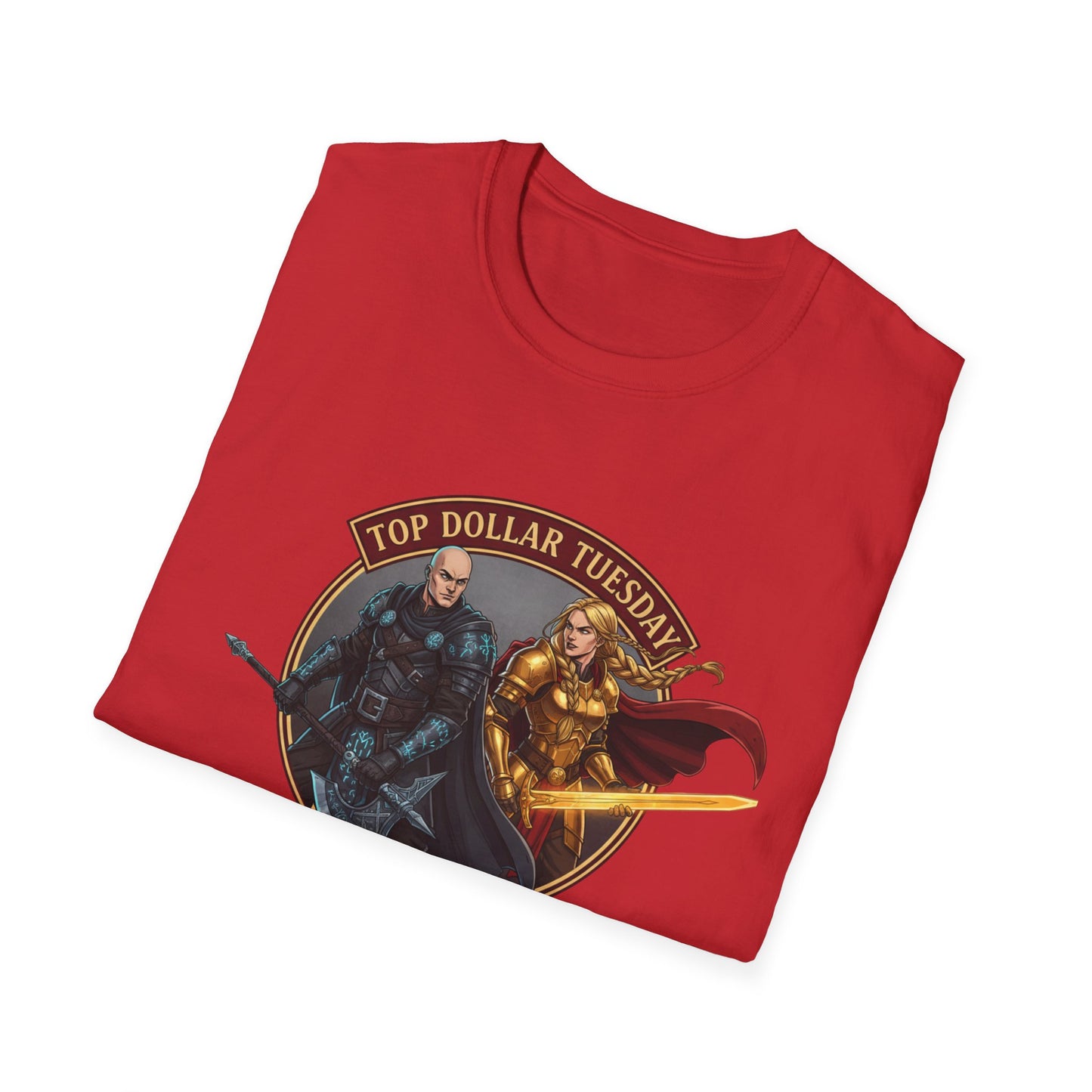Top Dollar Tuesday RPG T-Shirt — Team Akiro & Team Gorgug Fantasy Character Tee