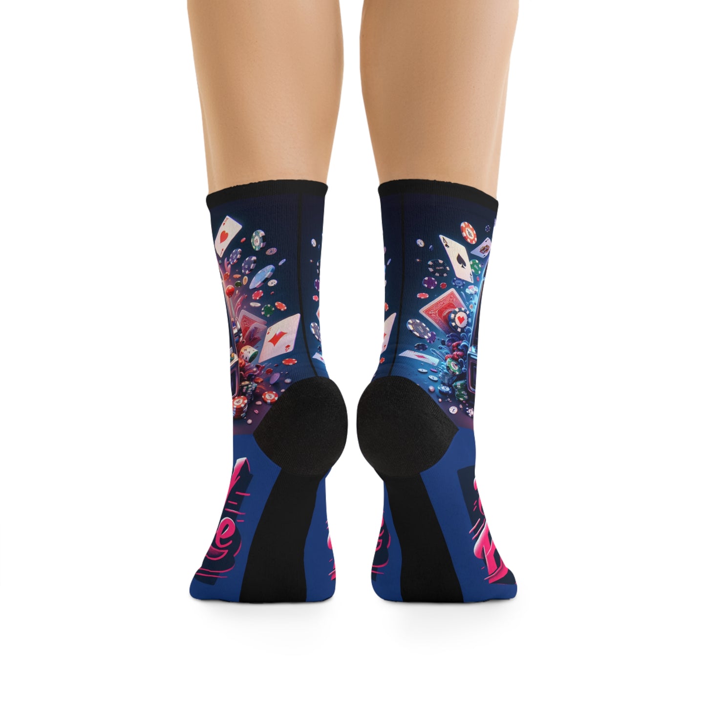 Vibrant Casino-Inspired Recycled Poly Socks | Fun Gift for Gamers | Eco-Friendly Fashion Accessory | Unique Sock Design for Any [...]