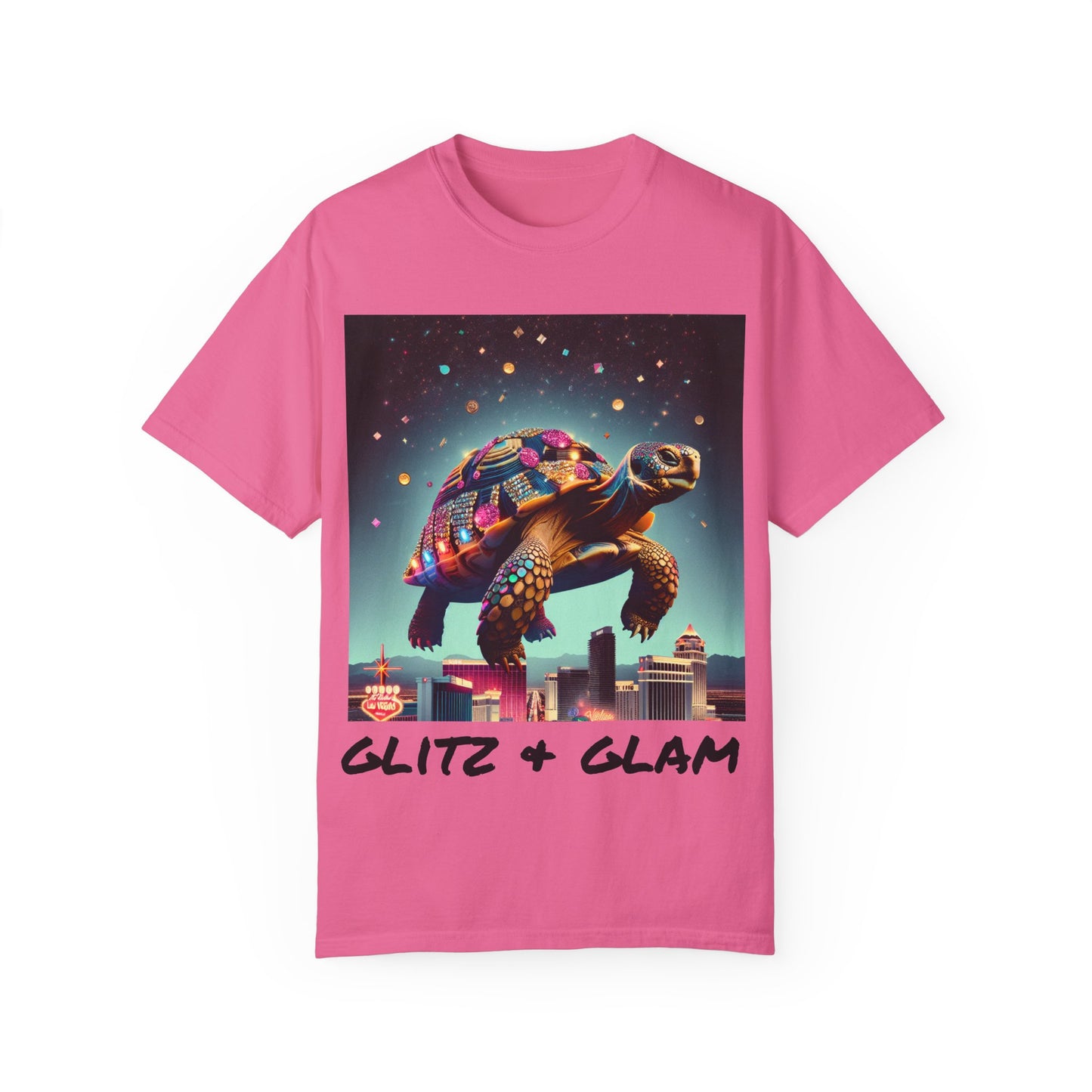 Unisex Garment-Dyed T-Shirt - Vegas Baby & Hey Babe Design