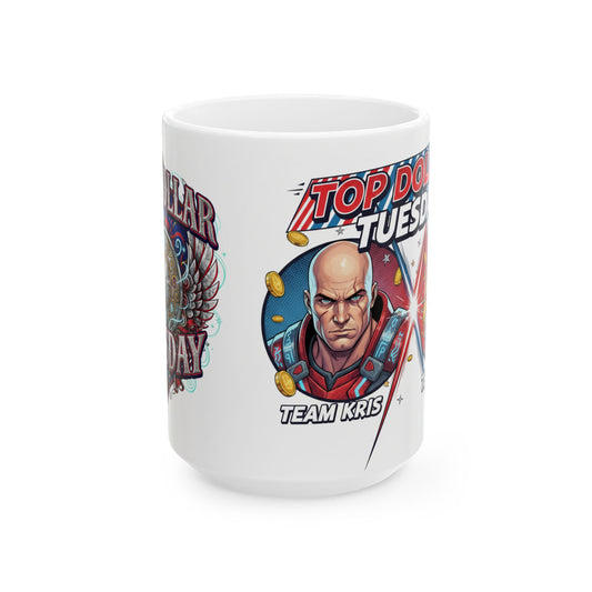 Mug Top Dollar Tuesday — Team Kris Gamer Character Coffee Cup (11oz & 15oz)