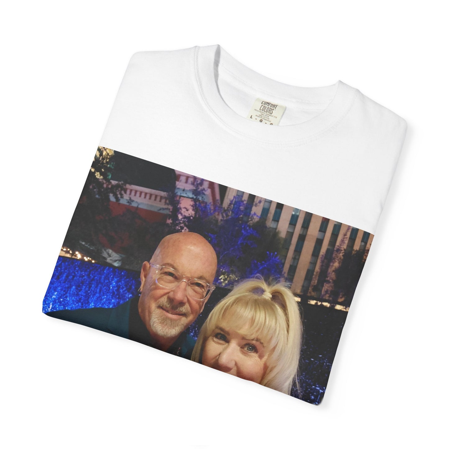 Kris & Ginger Vegas T-Shirt - Backside Pink Flamingo