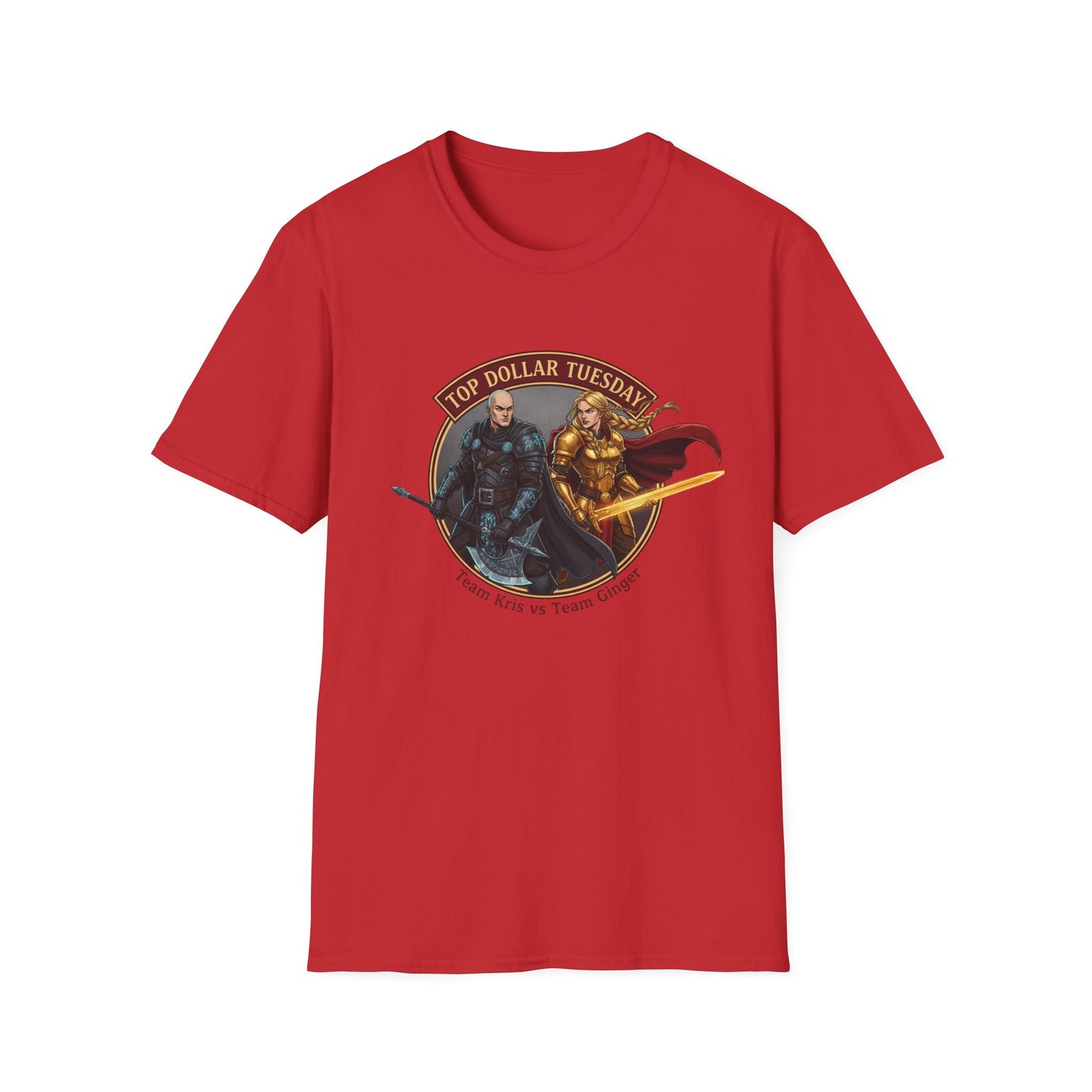 Top Dollar Tuesday RPG T-Shirt — Team Akiro & Team Gorgug Fantasy Character Tee