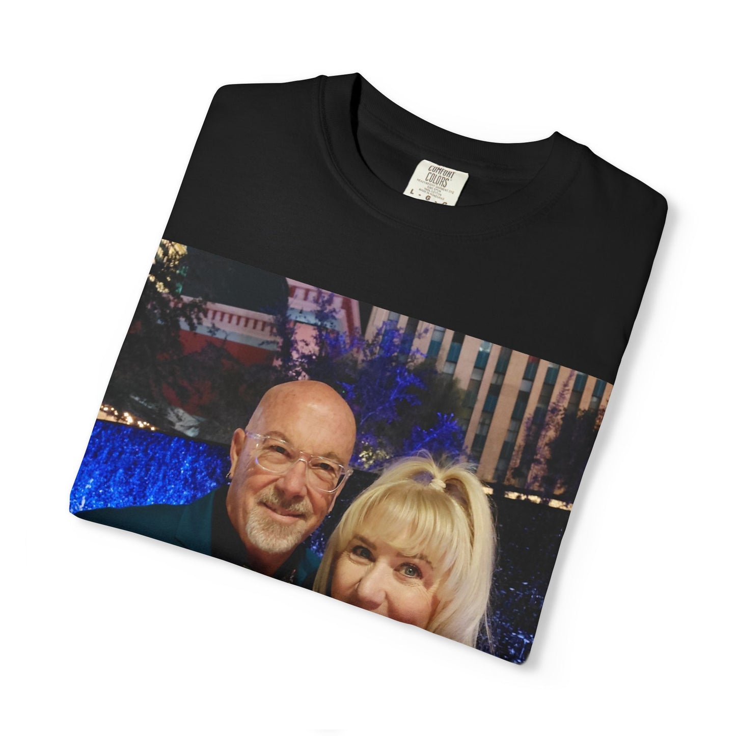 Kris & Ginger Vegas T-Shirt - Backside Pink Flamingo